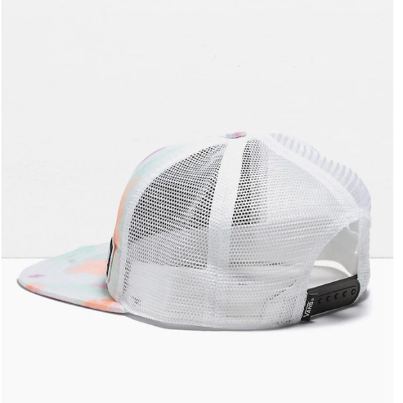NWT Vans Unisex Beach Bound II True Trucker Hat White Tie Dye One Size - Picture 3 of 11